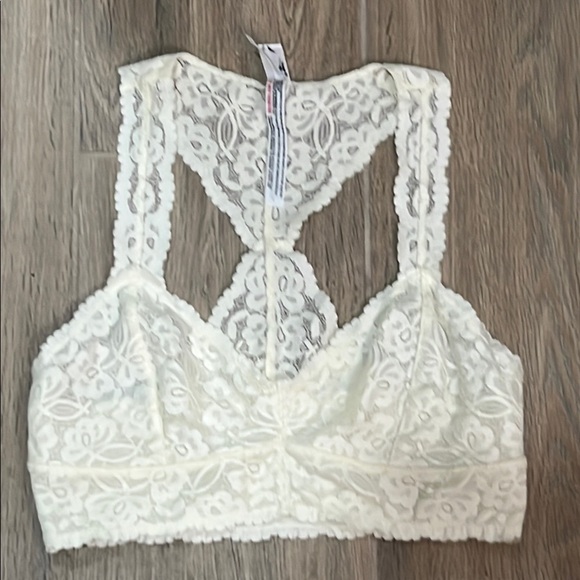Free People Intimately Pink and Cream Lace Bralettes Bras Bundle Like New Medium - Picture 12 of 15